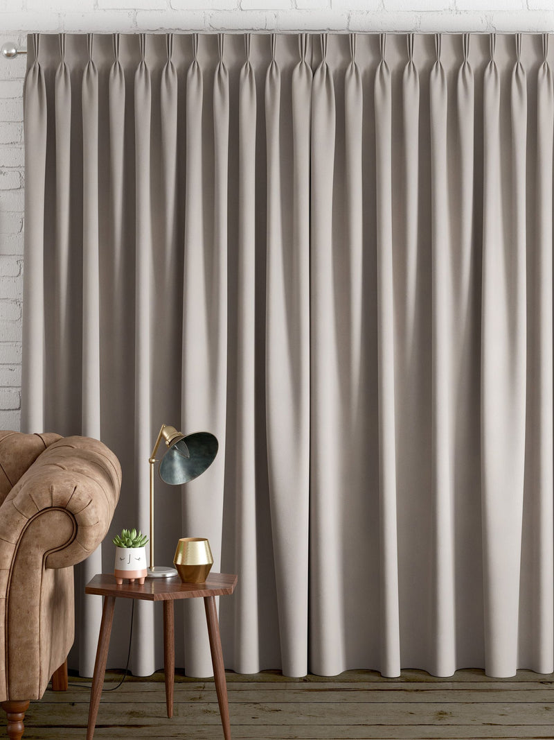 Dark Natural Made to Measure Curtains - British product