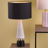 Costco UK Onora Terrazzo Table Lamp with Black Faux Silk Shade- Buy online at McGrocer