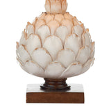 Layer artichoke cream table lamp with pleated shade, UK version