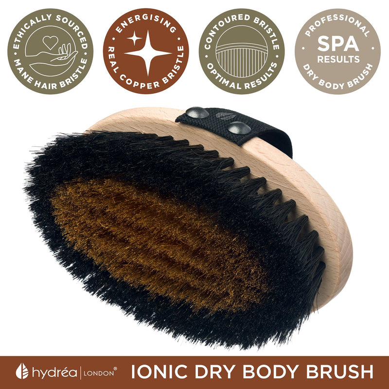 Hydréa London ionic copper dry body brush (British brand)