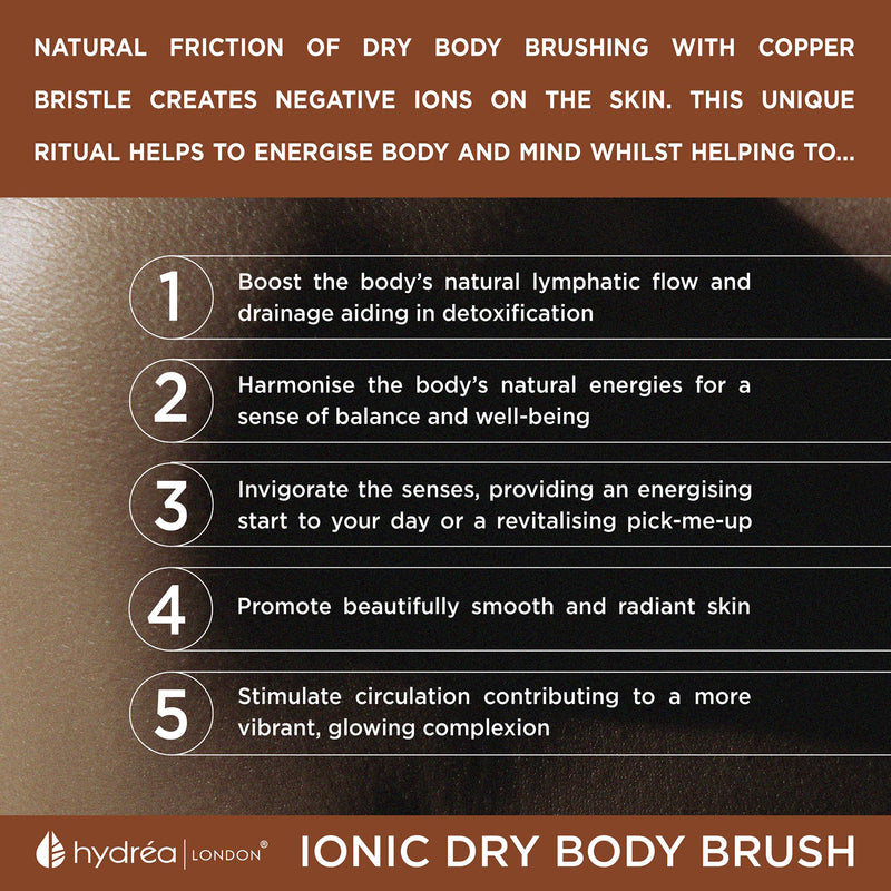 Hydréa London ionic copper dry body brush (British brand)