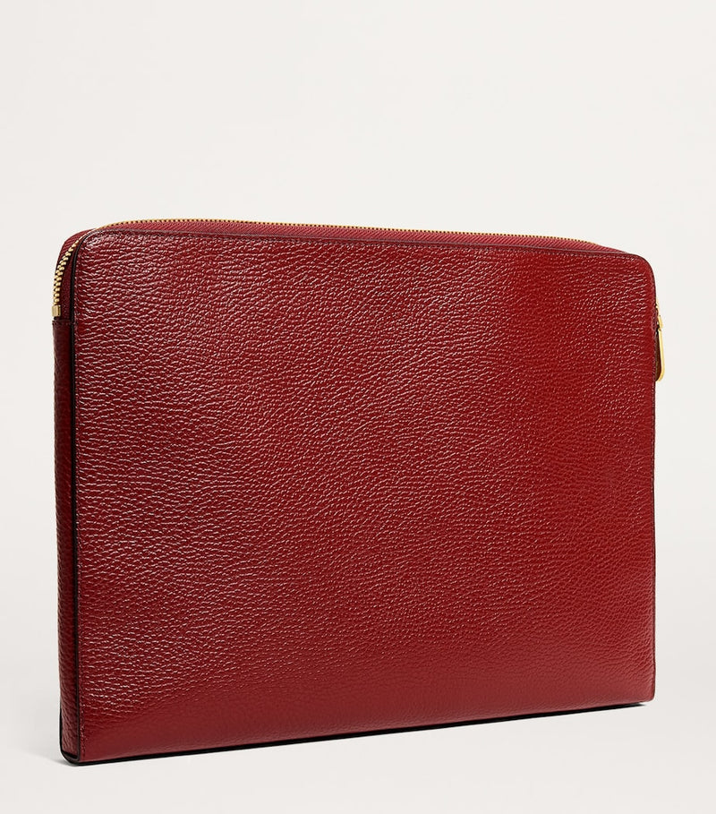 Harrods large pebbled leather pouch - British product