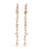 Suzanne Kalan rose gold diamond drop earrings (British brand)