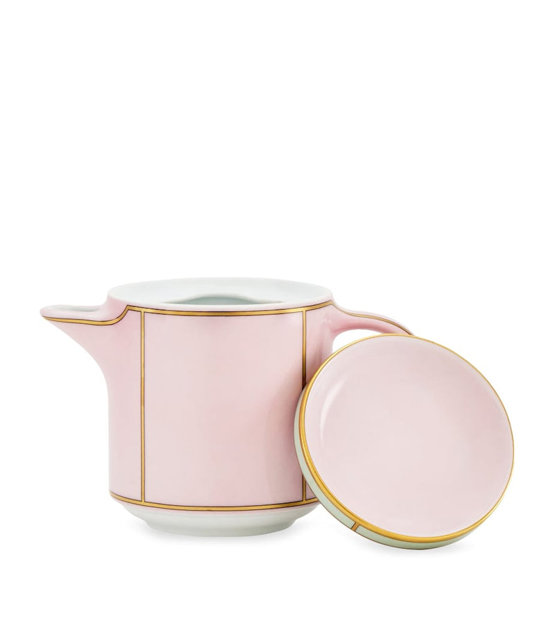 Ginori 1735 Colonna Diva Rosa coffee pot, Italian porcelain, UK version