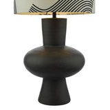 Miho black & bronze table lamp, imported from the UK
