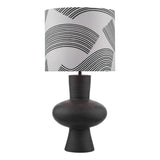 Miho black & bronze table lamp, imported from the UK