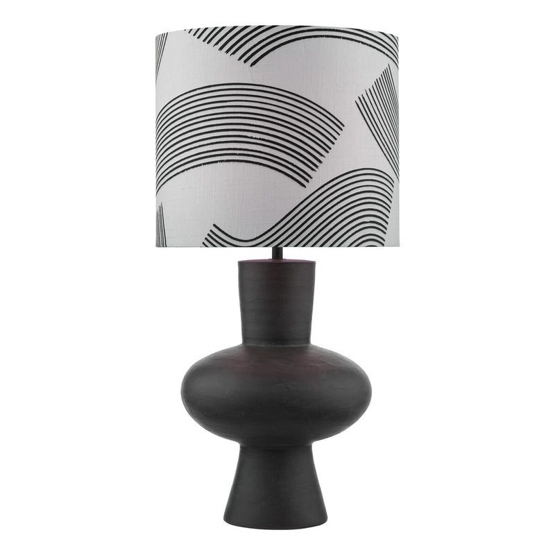 Miho black & bronze table lamp, imported from the UK