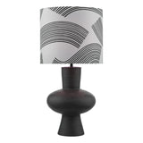 Miho black & bronze table lamp, imported from the UK