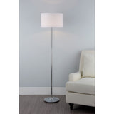 Costco UK Delta Polished Chrome Floor Lamp with Ivory Shade- Buy online at McGrocer