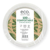 Jena Eco Compostable Strong Bowls 100 pack, UK version