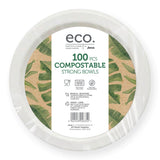 Jena Eco Compostable Strong Bowls 100 pack, UK version