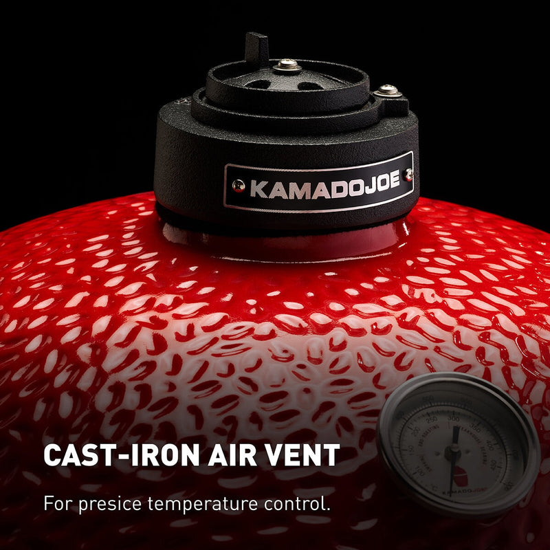 Kamado Joe Junior 13,5-tommers keramisk kullgrill, importert fra Storbritannia