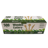 Costco UK Love The Earth Wooden Cutlery Variety 500 Pack Disposable Cutlery- Buy online at McGrocer