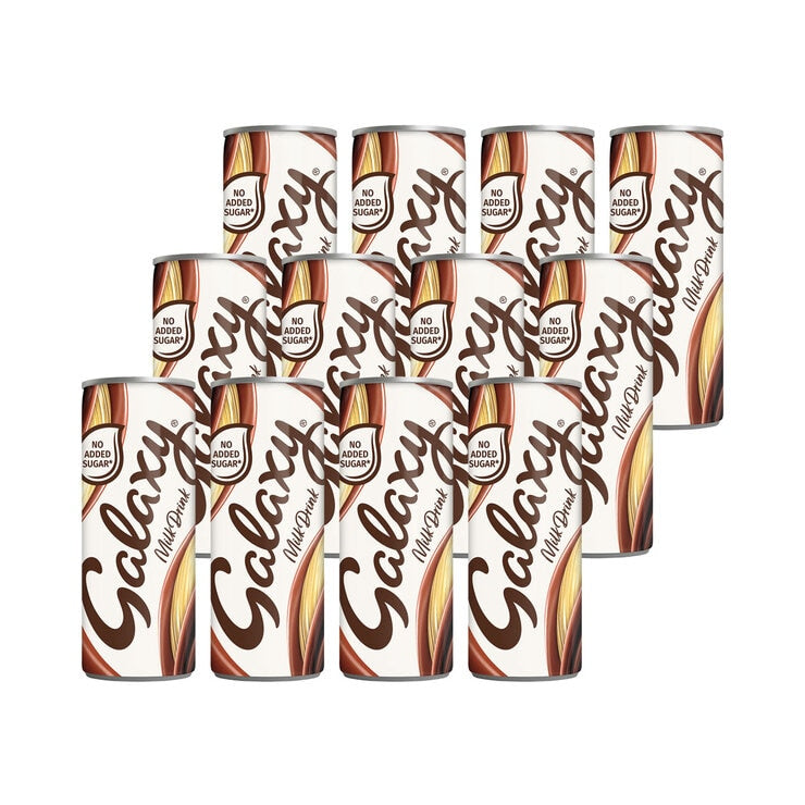 Galaxy Chocolate Milk Drink No Added Sugar 12 x 250ml, UK version