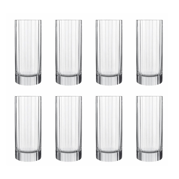 Luigi Bormioli Bach hi-ball glasses 360ml 8 pack, imported from the UK