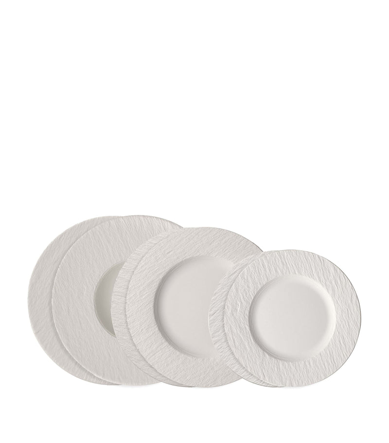 Villeroy & Boch Manufacture Rock porcelain dinner plate set (British brand)