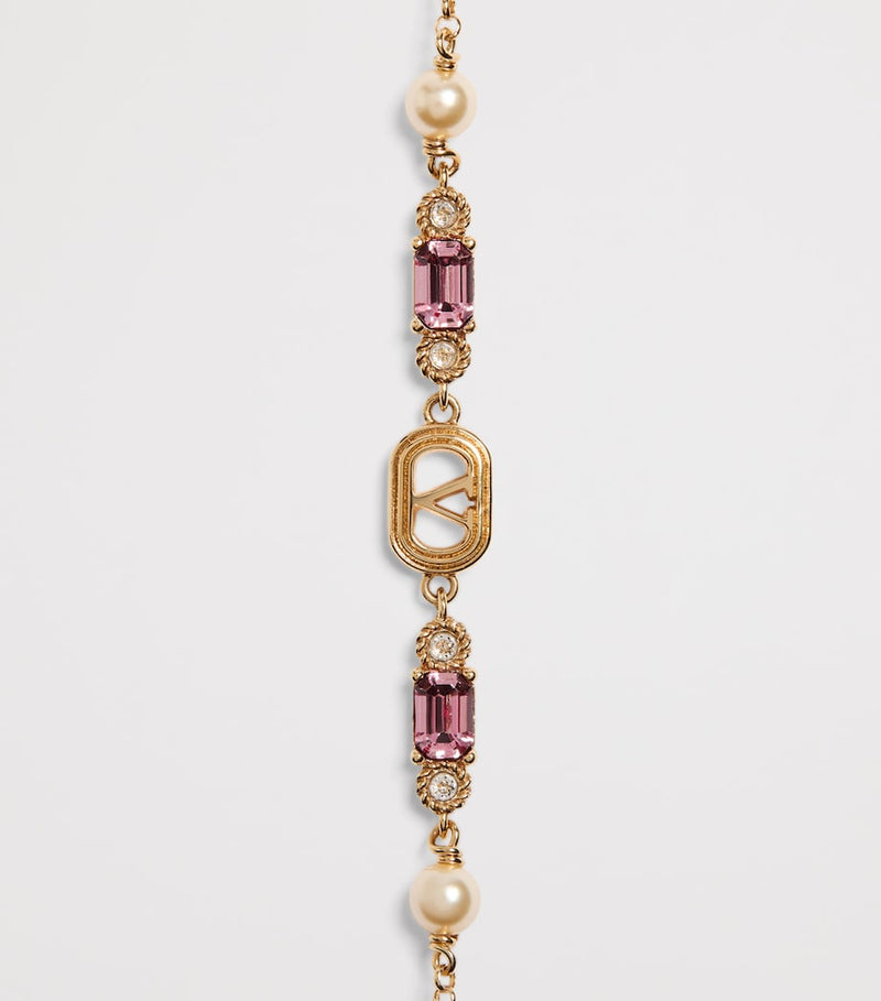Valentino Garavani Crystal Ovalette bracelet, imported from the UK