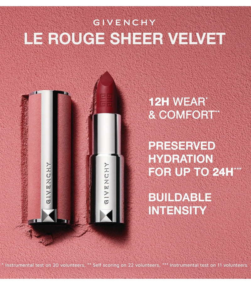 Givenchy Le Rouge Sheer Velvet Refillable Matte Lipstick, UK version