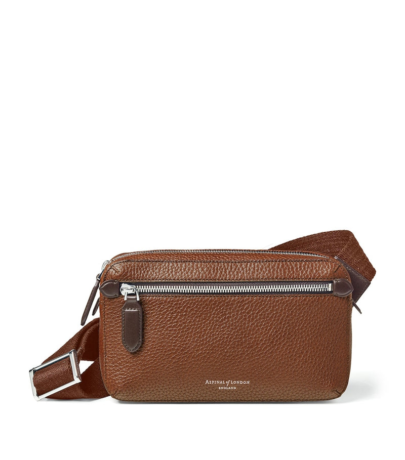 Aspinal of London reporter compact leather belt bag - British product