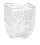Harrods Lalique Crystal Muguet Votive Vase 10.5cm- Buy online at McGrocer