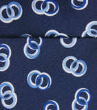 Isaia silk tie hand-cut folded seven times 8cm, UK version