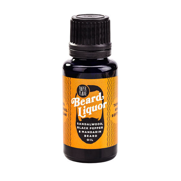 Paper Plane beard oil sandalwood pepper mandarin 15ml, imported from the UK