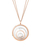 Chopard mixed gold diamond Happy Spirit pendant (British brand)