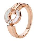 Bvlgari BVLGARI ring rose gold diamond mother of pearl - British product