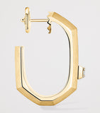 Messika single hoop earring in yellow gold with diamond (British brand)