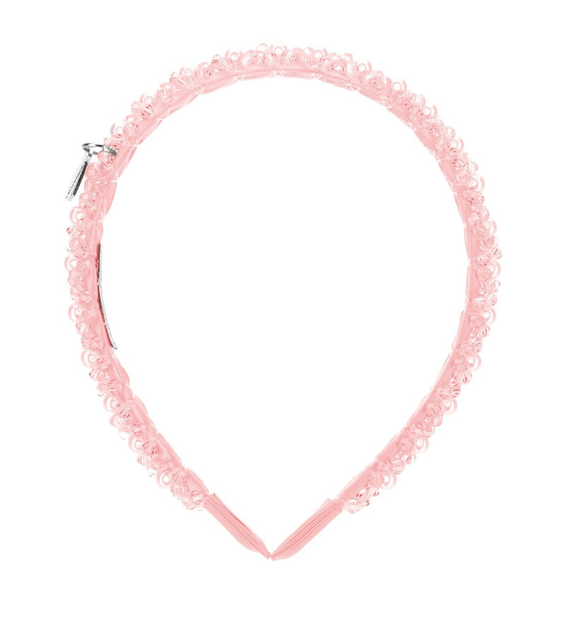 Monnalisa pearl and sequin embellished children's headband, imported from the UK