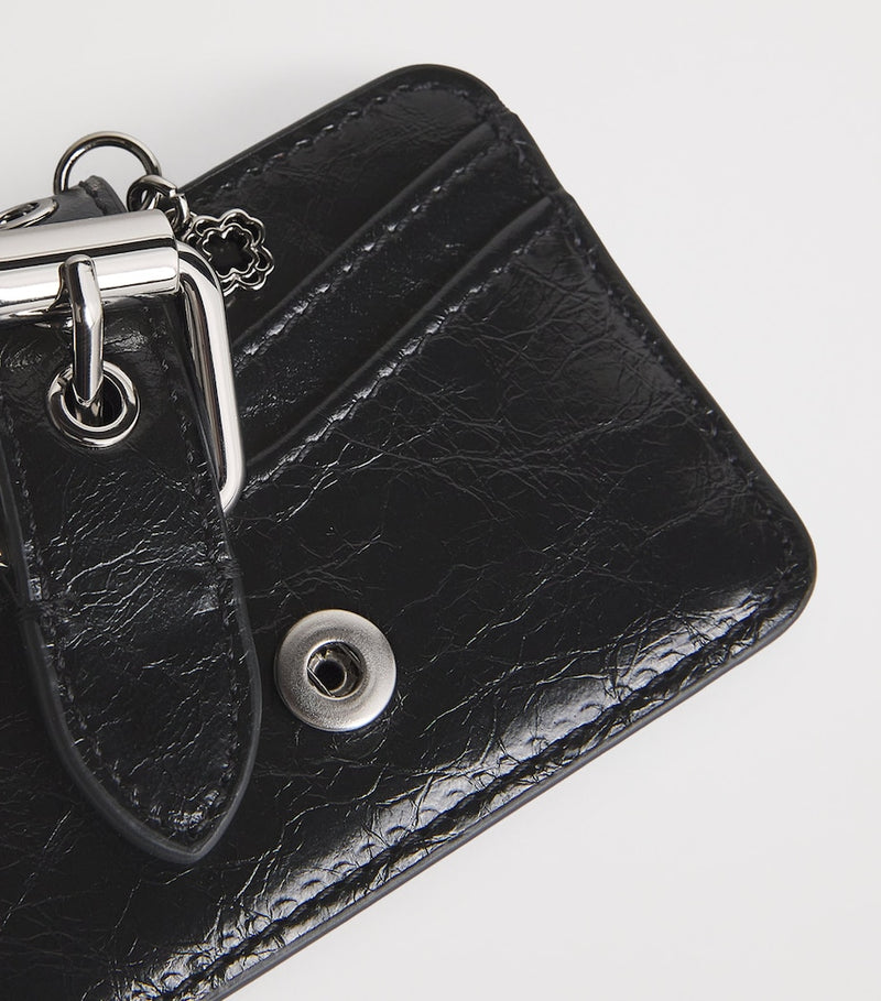 Maje cracked leather Miss M card holder, imported from the UK