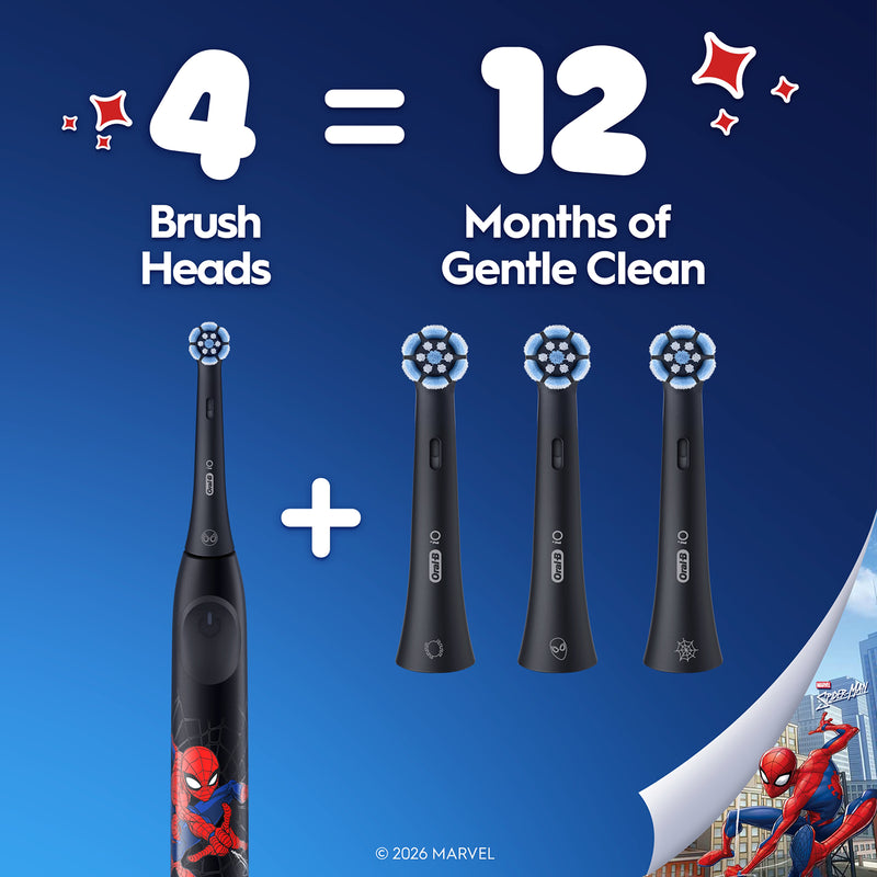 Oral-B toothbrush head Spiderman 2 pack, imported from the UK