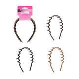 Superdrug Brushworks Neutral Zig Zag Headbands 3 Pack- Buy online at McGrocer