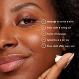 Naturally Radiant hot cloth cleanser 150ml tube, imported from the UK
