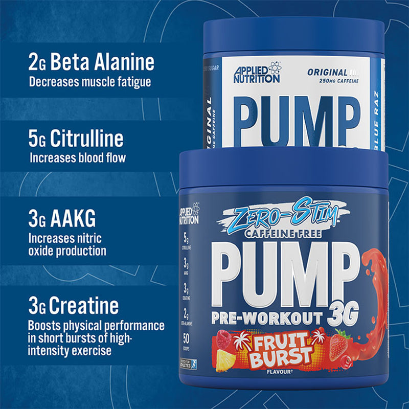 Applied Nutrition Pump 3G Pre Workout Fruit Burst 375g - British product