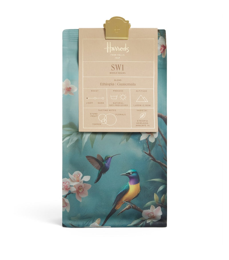 Harrods SW1 Blend Coffee Beans 250g, imported from the UK