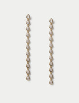 M&S 18k Gold Plated Drop Earrings 90mm- Buy online at McGrocer