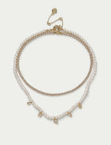 M&S 18k Gold Plated Multirow Necklace- Buy online at McGrocer