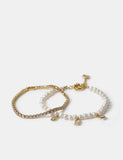 18k gold plated pearl bracelet, UK version