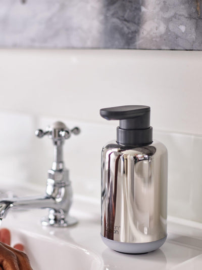 Next Joseph Joseph EasyStore Luxe Soap Pump Stainless Steel Soap Dispenser 300ml- Buy online at McGrocer