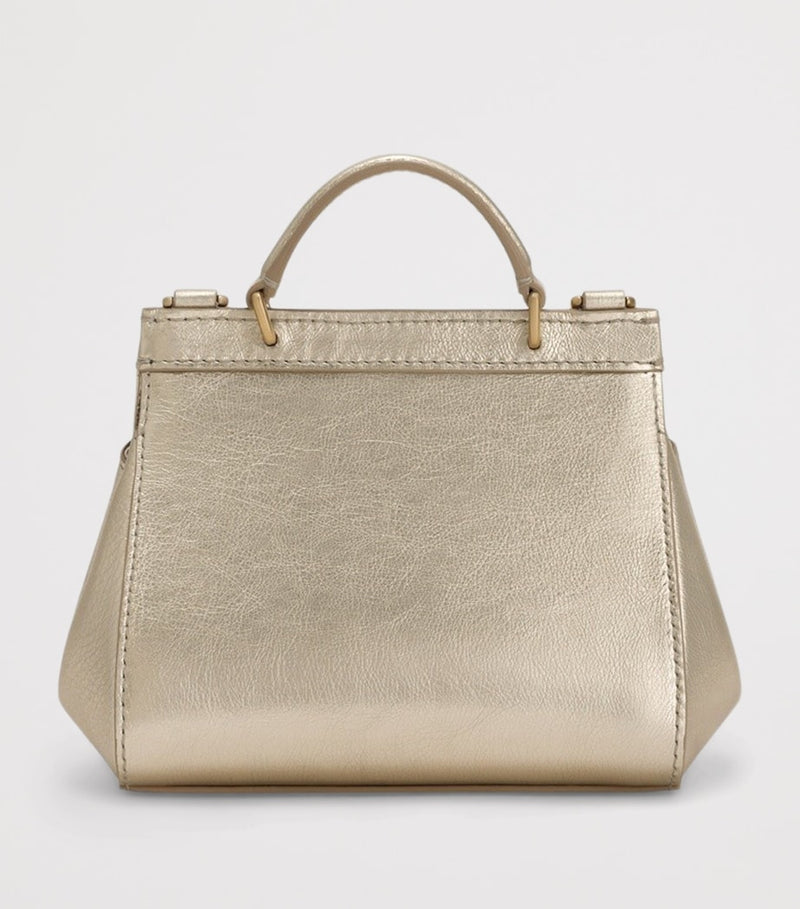 Dolce&Gabbana Kids leather top-handle bag, imported from the UK