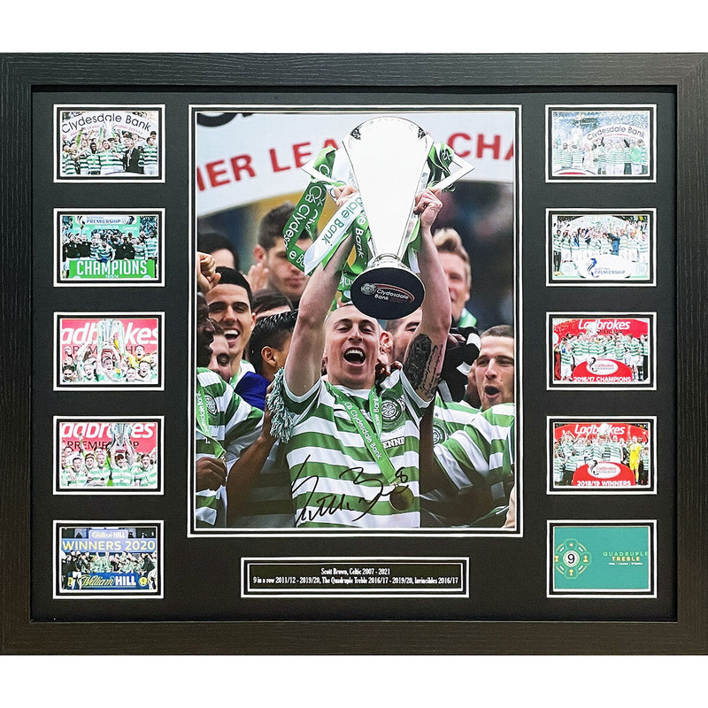 Allstarsignings signed framed Celtic photograph Scott Brown (British brand)