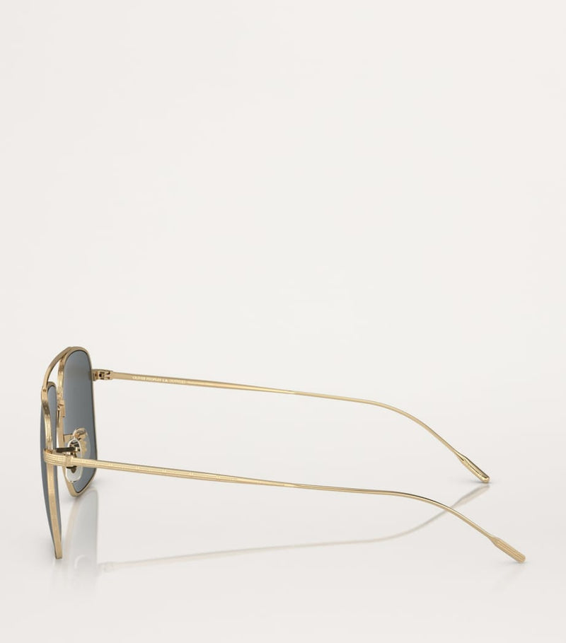 Oliver Peoples Dresner sunglasses titanium gold-tone (British brand)