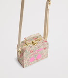 Bonpoint vanity case cross-body bag Liberty print cherry motif (British brand)