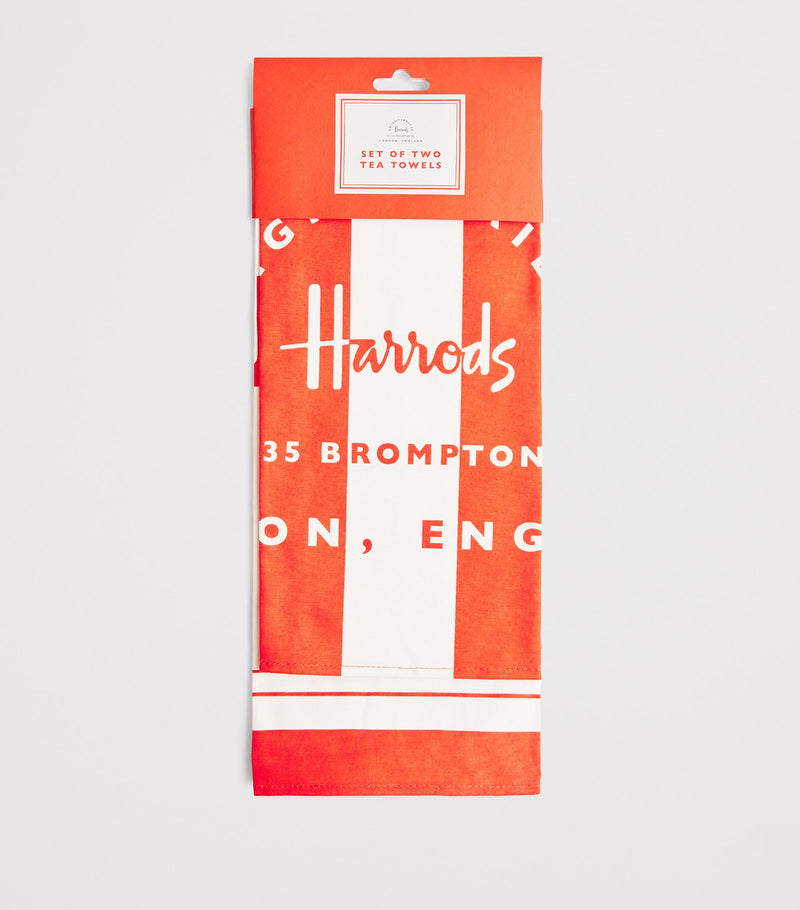 Harrods jam tea towel set of 2, UK version