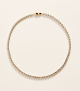 Harrods Astrid & Miyu Gold-Plated Silver Heart Tennis Necklace- Buy online at McGrocer
