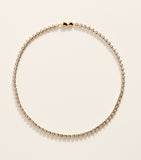 Astrid & Miyu gold-plated heart tennis necklace, UK version