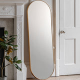 Gallery gold leaner mirror 150 cm - British product