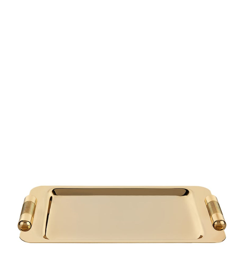 Zodiac Cylinder Gold-Plated Tray (British brand)