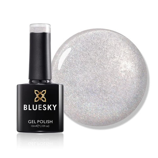 Bluesky gel polish snow white glitter - British product